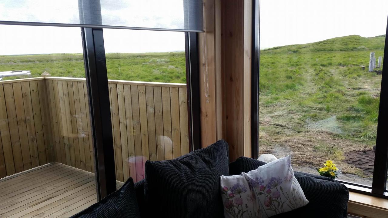 Hekla Cabin 3 Volcano And Glacier View เฮลลา ภายนอก รูปภาพ