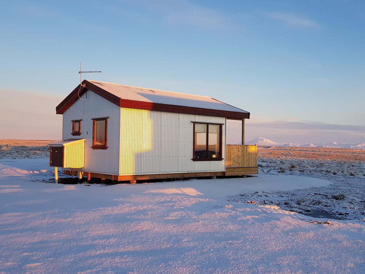 Hekla Cabin 3 Volcano And Glacier View เฮลลา ภายนอก รูปภาพ
