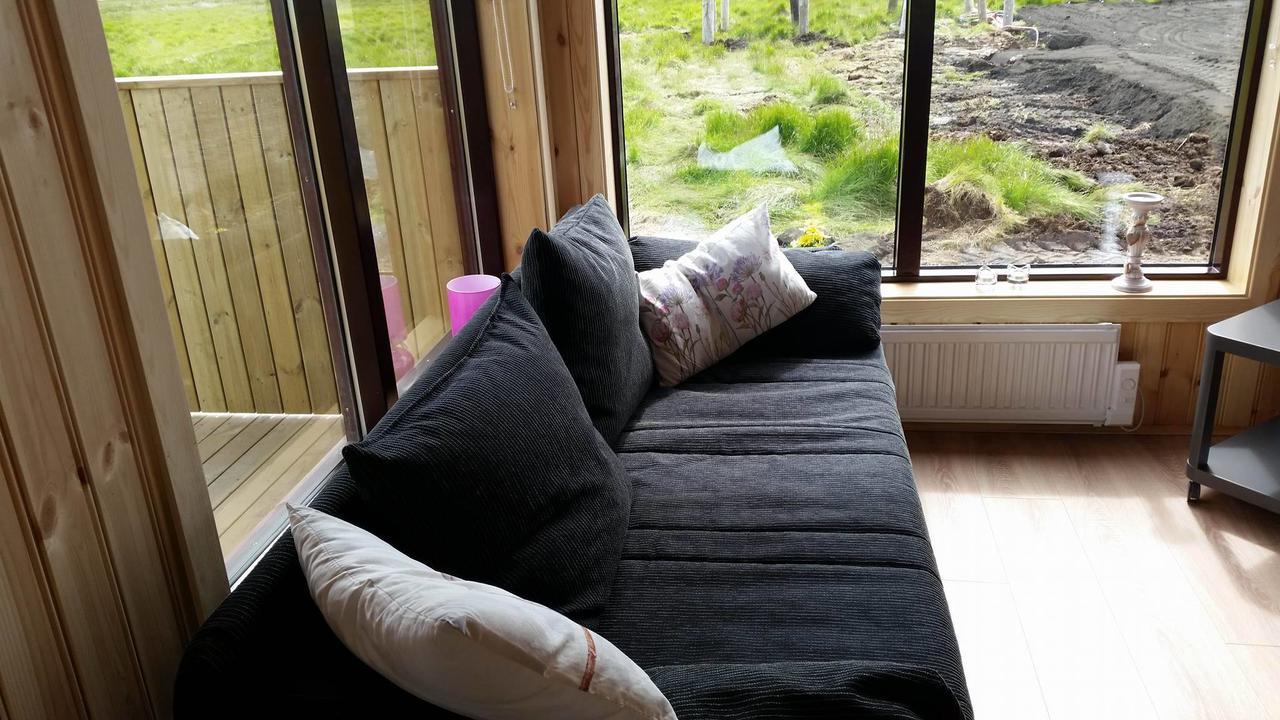 Hekla Cabin 3 Volcano And Glacier View เฮลลา ภายนอก รูปภาพ
