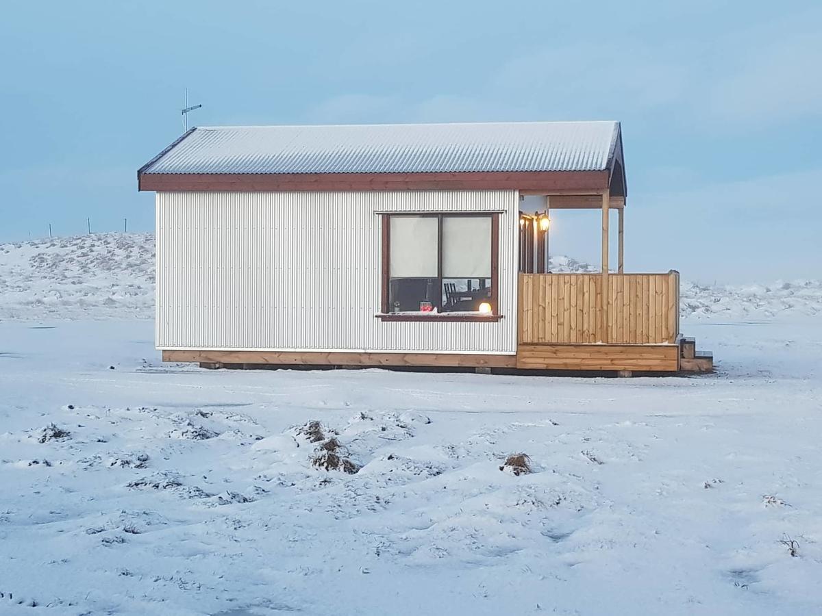 Hekla Cabin 3 Volcano And Glacier View เฮลลา ภายนอก รูปภาพ