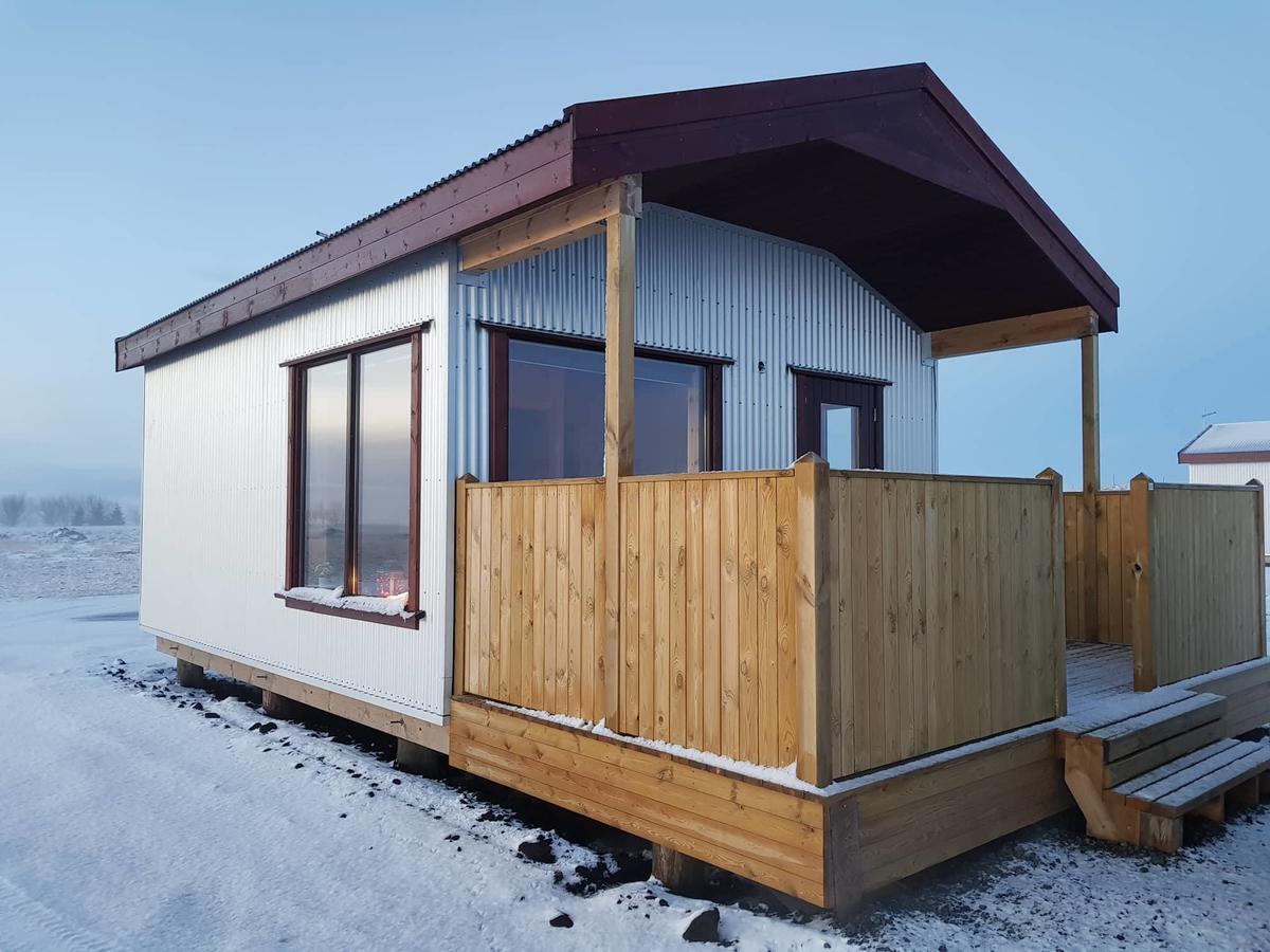 Hekla Cabin 3 Volcano And Glacier View เฮลลา ภายนอก รูปภาพ