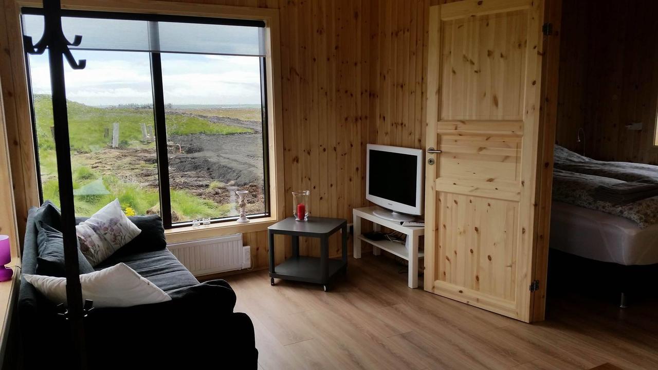 Hekla Cabin 3 Volcano And Glacier View เฮลลา ภายนอก รูปภาพ