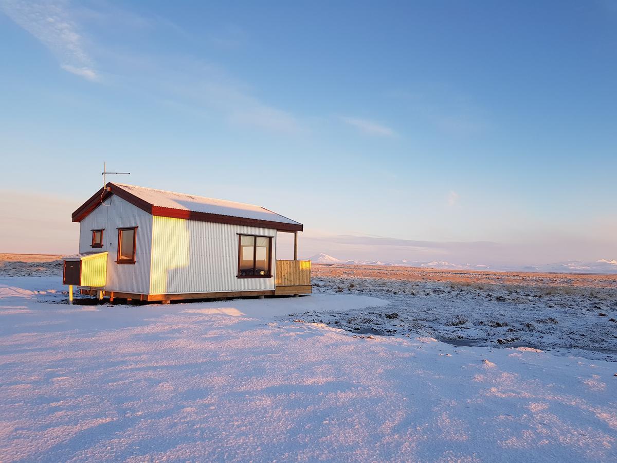 Hekla Cabin 3 Volcano And Glacier View เฮลลา ภายนอก รูปภาพ