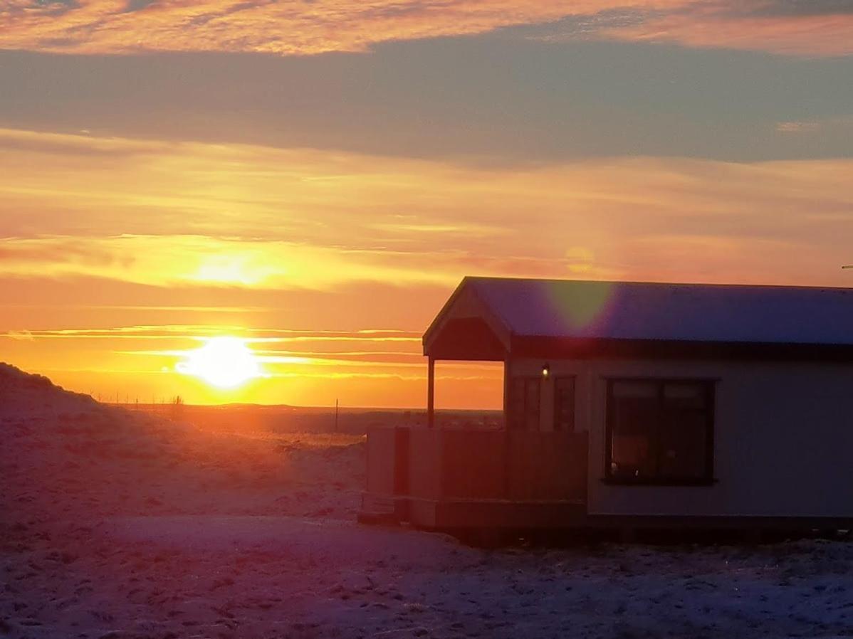 Hekla Cabin 3 Volcano And Glacier View เฮลลา ภายนอก รูปภาพ